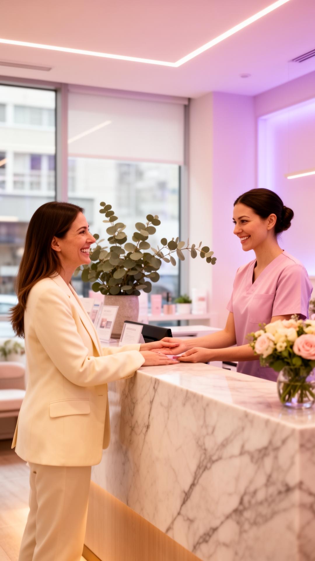 Premium skönhetsklinik interiör